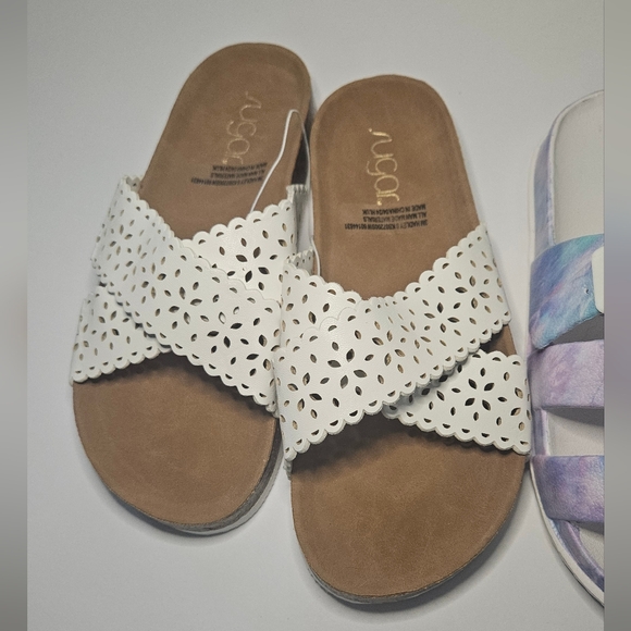 Madden Girl And Sugar Girl Shoes Sandals  2 Pair Size 2 NWOT Comfy Cute Kids - Picture 2 of 10